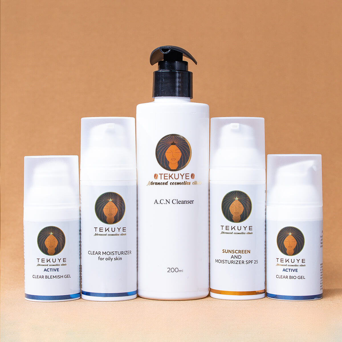 Package with 5 Products for Inflammatory Acne Treatment