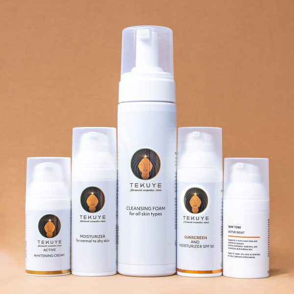 Package With 5 Products for Whitening Treatment for Normal to Dry Skin, Suitable for Pregnant and Nursing Women